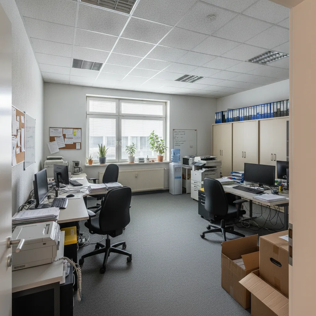 Mittel befülltes Büro — RC Entrümpelung Hannover