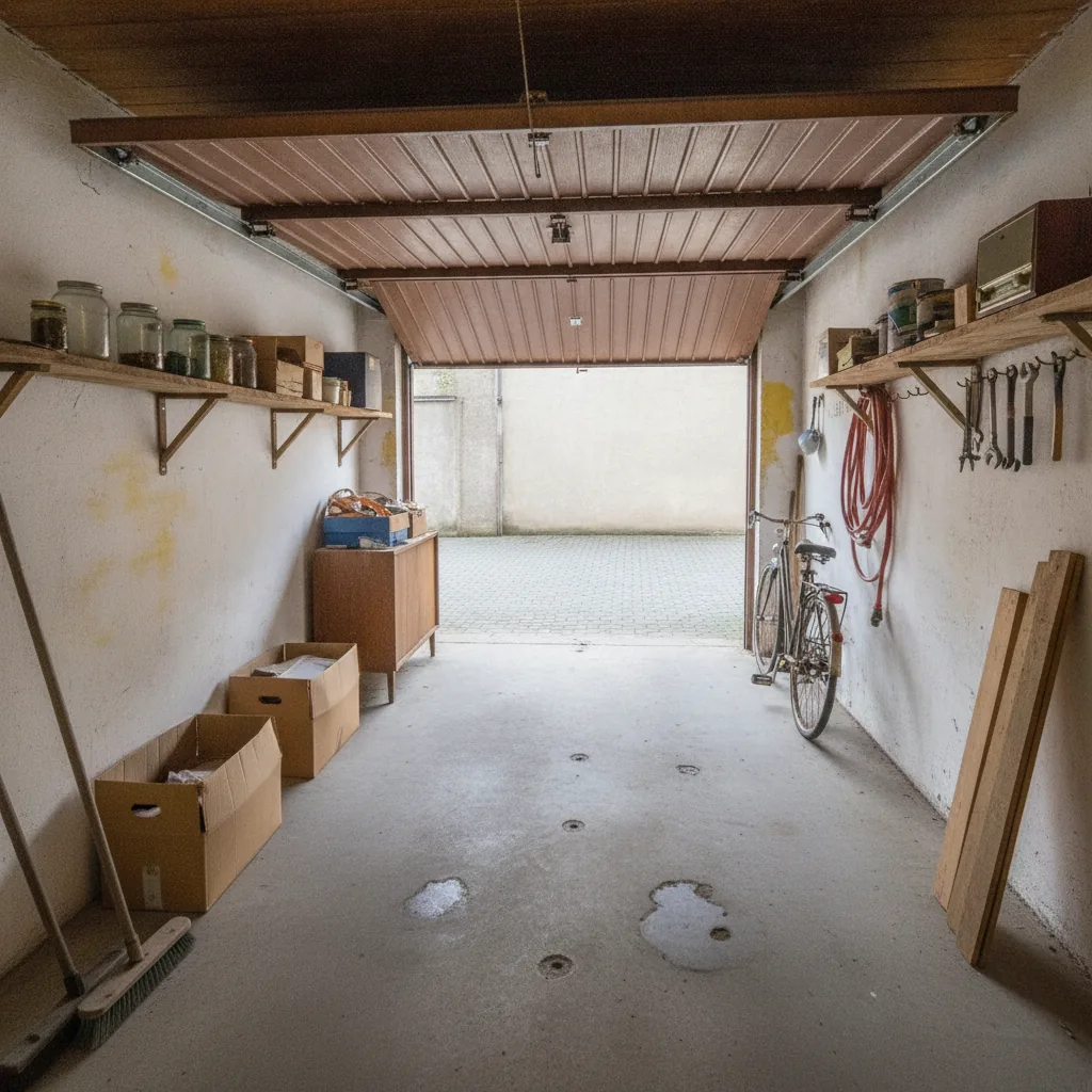 Leicht befüllte Garage — RC Entrümpelung Hannover