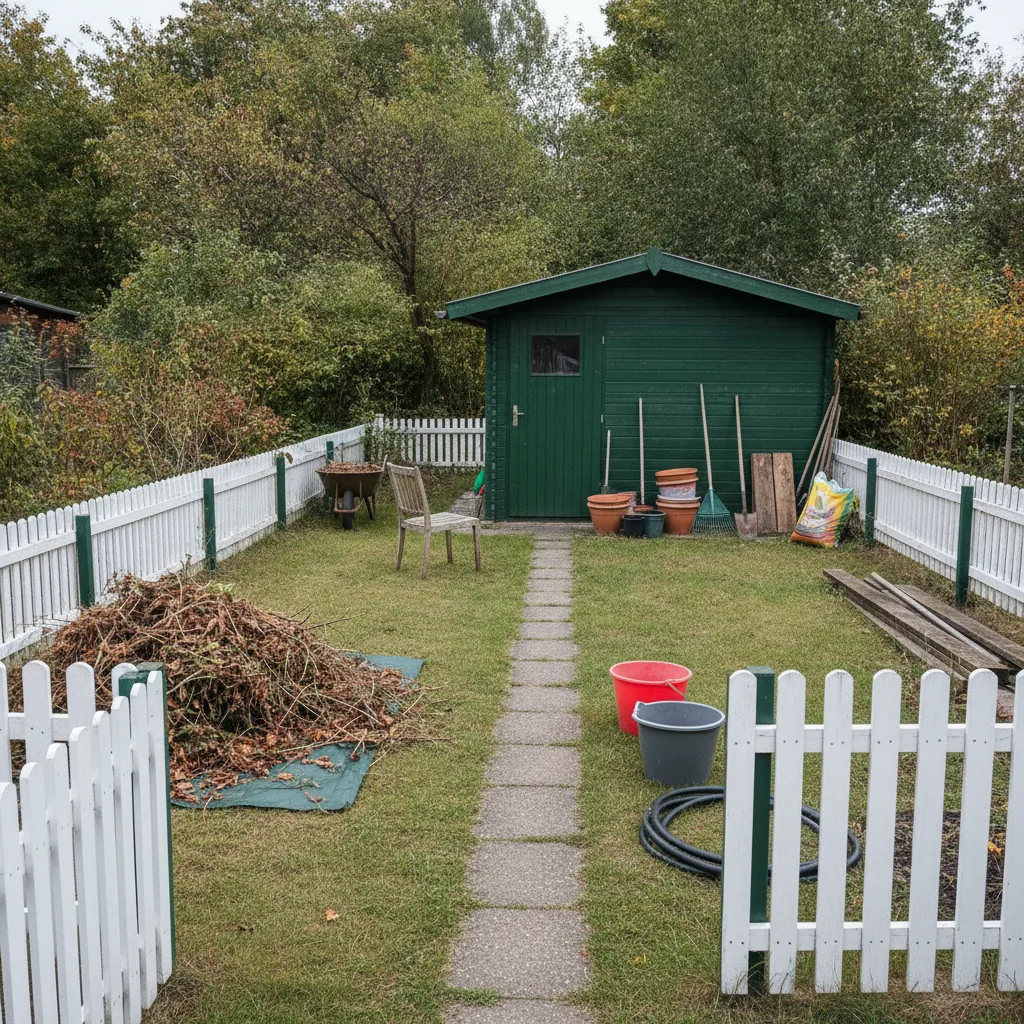 Leicht befüllter Garten — RC Entrümpelung Hannover