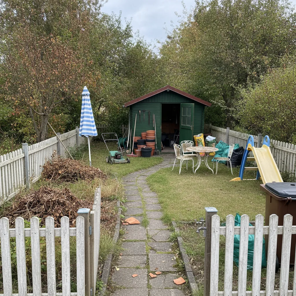 Mittel befüllter Garten — RC Entrümpelung Hannover