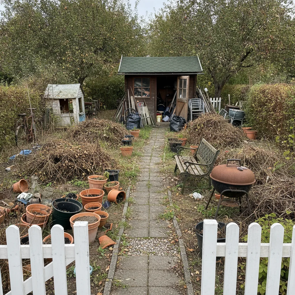 Voll befüllter Garten — RC Entrümpelung Hannover