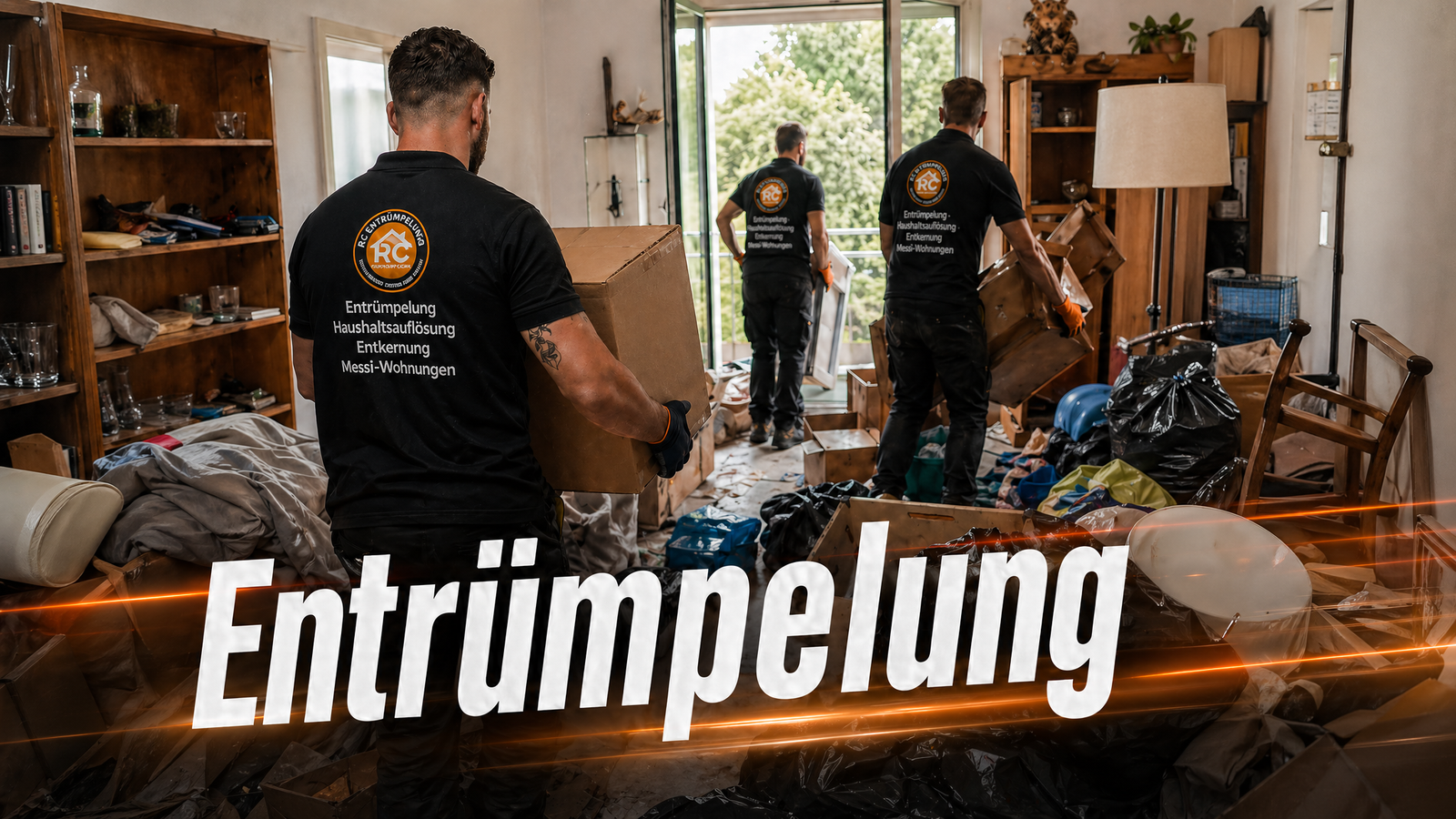 RC Entrümpelung Team in Aktion bei einer Haushaltsauflösung in Hannover