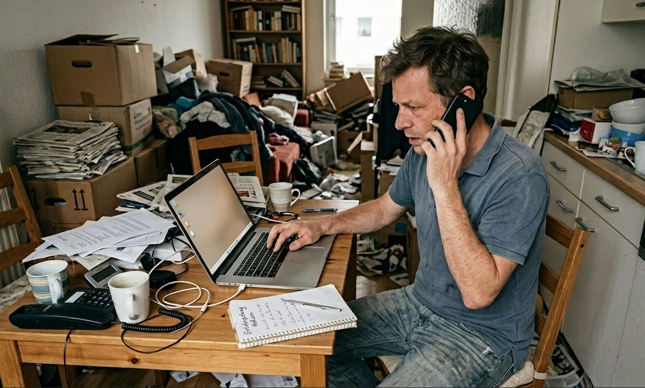 Schritt 1: Anrufen und Entrümpelung anfragen